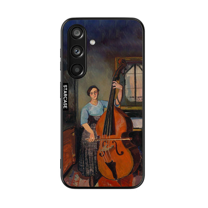Woman with a double bass