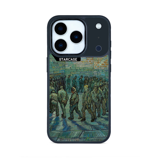 De binnenplaats van de gevangenis